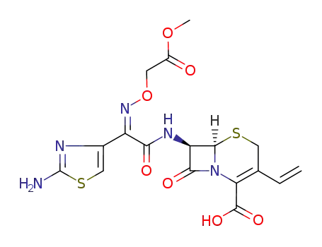 7-{2-[(2-aminothiazol)-4-yl]-2-[(Z)(methoxycarbonyl)methoxyimino]acetamido}-3-vinyl-ceph-3-em-4-carboxylic acid
